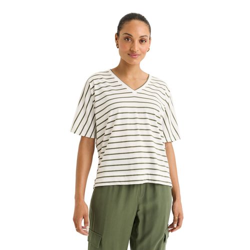 Yarra Trail Carbon Stripe Tee